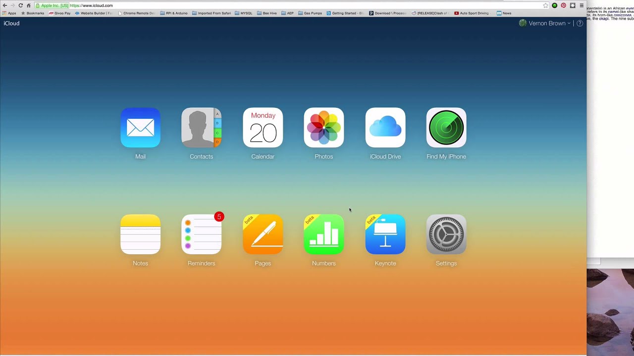 Download icloud into new macbook pro